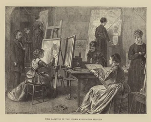 Peinture sur carreaux au musée de South Kensington